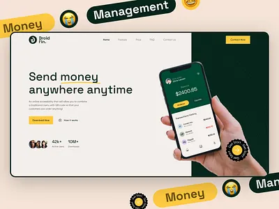 DroidFin Financial App android bank bank app branding clean clean design finance app financial analysis ios app logo minimal mobile app money app money transfer payments product transactions transfer app ui ui design
