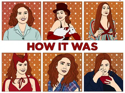 Right where you left me x Wanda Maximoff - fanart digital art fanart folklore illustration scarlet witch taylor swift wanda maximoff