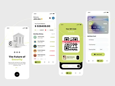 Finance App UI 3d animation app design application ui branding figma finance app graphic design ios design logo mobile design motion graphics notification screen onboarding screen qr code qr code design scan code ui ui ux ux design