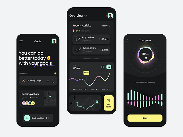 Workout Mobile App by Anastasiia for Awsmd on Dribbble