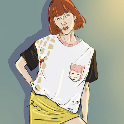 Anya Graphic Tee branding design fashion fashiondesign graphic design ill illustration shirt