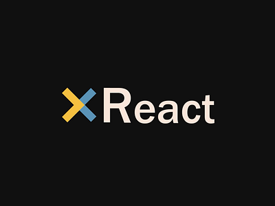 React - Logo Animation 2d after effects animated logo animation code fun logo logo animation minimal motion motion design motion graphics react
