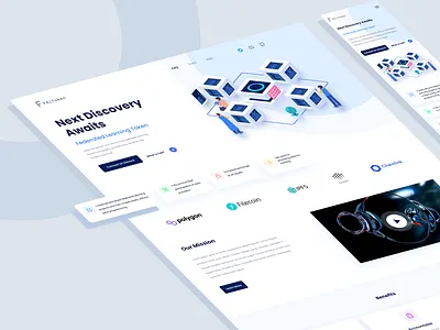 Feltoken-Decentralized Platform Design blockchain blockchainwebsite crypto decentalizedplatform landingpage ui ux web3 websitedesign websiteui webui