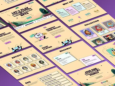 MiniArena - NFT Landing Page animation crypto design figma graphic design html5 illustration landing page metaverse nft nft game nft landing page nft portfolio nfts site template themeforest ui ux web3 wordpress