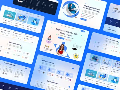 Edu Future - Course Landing Page classes course course app e learning education educational app learning management system learning platform mobile mobile app online class online course online education online learning online school student study study app ui uiux