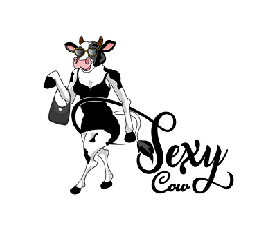 Sexycow Logo Design brand identity branding cows design graphic design illustration logo logo design vector