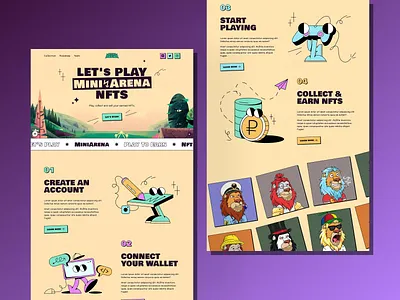 NFT Landing page web 3.0 design crypto design figma graphic design html html5 landing design landing page metaverse nft nft landing page nft portfolio nfts portfolio ui ux web design web3 web3.0 webdesign