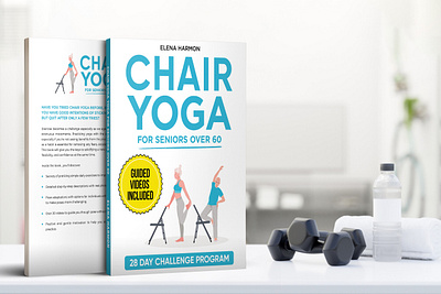 Chair Yoga 3d book mockup amazon kdp book book cover book cover art book cover design book cover designer book cover mockup book design chair yoga ebook ebook cover epic epic book epic book covers epic bookcovers epic covers fitness book cover paperback professional book cover