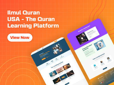 Online Learning Platform - Home Page card design elearning website islamic learning website product card trending ui ui design ux website design