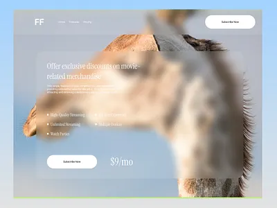 UI Kit - Affordable Movie Streaming Plans adobexd