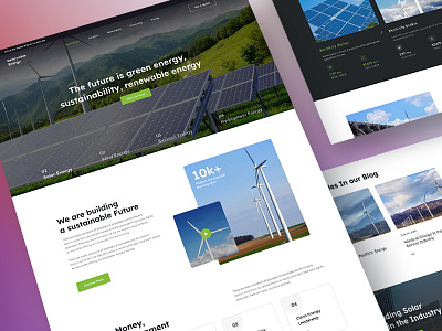 Energy Harvesting - A Landing Page Design - WordPress/Elementor branding design elementor energy harvesting fiverr graphic design landing page renewable energy ui upwork website webzeel wordpress