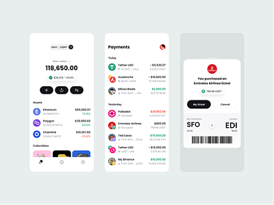 Simple wallet assets binance blockchain btc coins crypto cryptocurrency defi deposit eth exchcnage finance fintech pay payment send swap transfer wallet widget