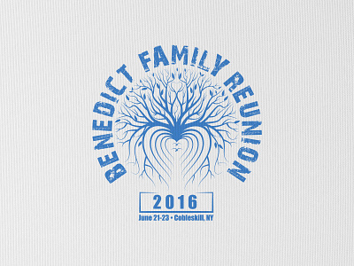 Benedict Family Reunion / T-shirt Design art birds branding design illustration leaf letter logo reunion t shirt tree typography vector
