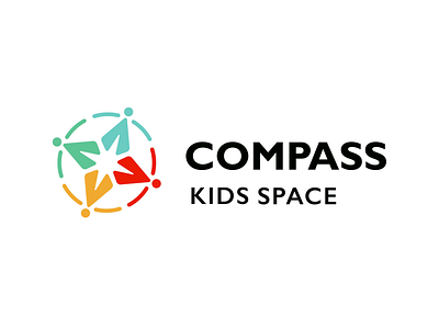 Compass Kids Space animation branding children colorful creative graphic design illustration kids logo