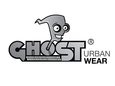 Ghost Urban Wear artistic branding funny illustration logo