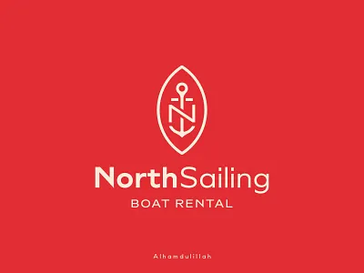 North Sailing - Boat Rental Logo aquatic badge logo best logo design company boat boat logo corporate logo design fiverr logo design letter n logo logo and stationery design monogram boat logo nlogo north sailing logo restaurant branding rimongraphics sailboat sailing logo sailor seafood logo ship yachtbranding