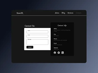 Contact Us contact us daily ui design desktop ui