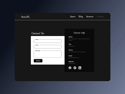 Contact Us contact us daily ui design desktop ui