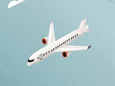 The noise of a plane animaiton design graphic design illustration illustrator motion graphics