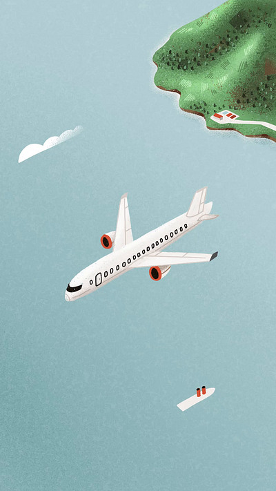 The noise of a plane animaiton design graphic design illustration illustrator motion graphics