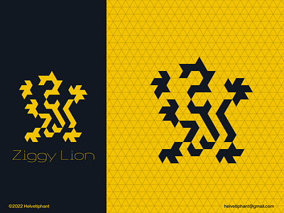 Ziggy Lion abstract logo animal logo bold logo brand design branding creative logo custom logo geometric logo grid logo heraldic logo icon lion logo logo logo design logo designer logo grid logotype minimalist logo modern logo unique logo