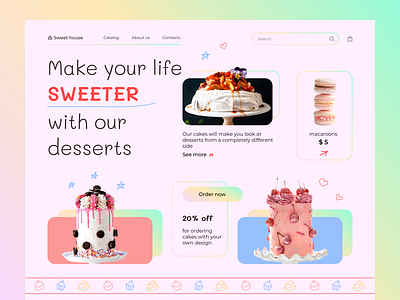 Coffee shop design ui uiux web design