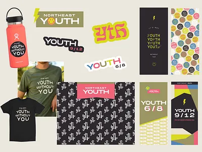 Northeast Youth Branding christian church brand church branding church design gen z branding minimal logo ministry branding youth group