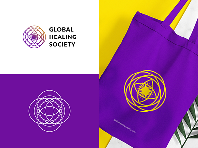 Global Healing Society - Logo Design brand brand design brand identity branding custom logo design design agency graphic design logo logo design logotype natural design natural shapes startup