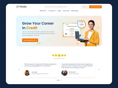 EdTech Hero Fold badge design branding certificate design classroom collections credit edtech edtech page design education website hero fold landing page online class online learning page design