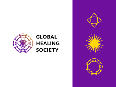 Global Healing Society - Logo Design artwork brand brand identity figma logo design logo inspiration online comunity small business typography unique logo design