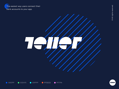 Teller logo concept account branding connect connection logo concept logo design logotype money move money payment teller transactions unfold