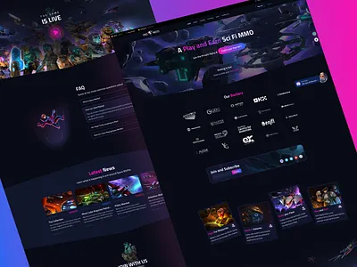 Space Misfits - Landing page landing page nft ui uiux ux web design
