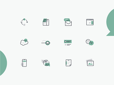 GetFeedback Iconography brand custom icon set iconography icons marketing multicolor system ui web