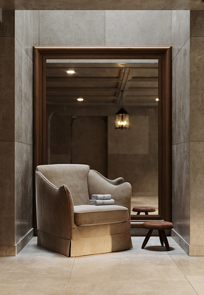 Chair from Pool room 3d adobe photoshop architectural visualization architecture archviz design photoshop render