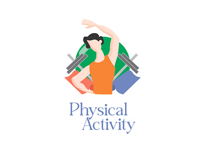 ILLUSTRATED ICON - Physical Activity branding graphic design icon illustration logo