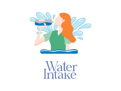 ILLUSTRATED ICON - Water Intake branding design graphic design icon illustration