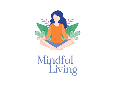 ILLUSTRATED ICON - Mindful Living branding design graphic design icon illustration