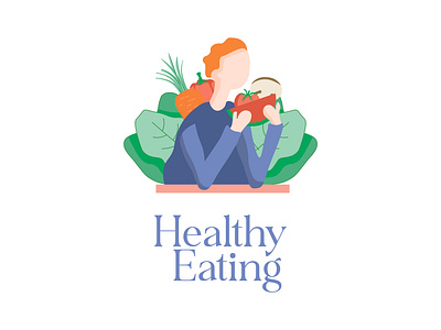 ILLUSTRATED ICON - Healthy Eating branding design graphic design icon illustration