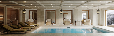 Pool render 3d adobe photoshop architectural visualization architecture archviz photoshop render