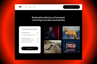 UI Kit - Original Movie Subscription Pricing Plantled adobexd