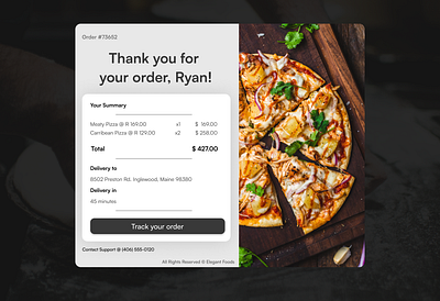 DailyUI 17 - Email Receipt design email figma graphic design ui unsplash ux