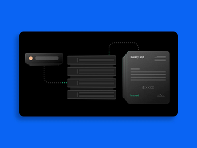 Salary slip generation | Animation animation branding design dribbble graphic graphic design illustration illustrator motion graphics product ui ux vector web