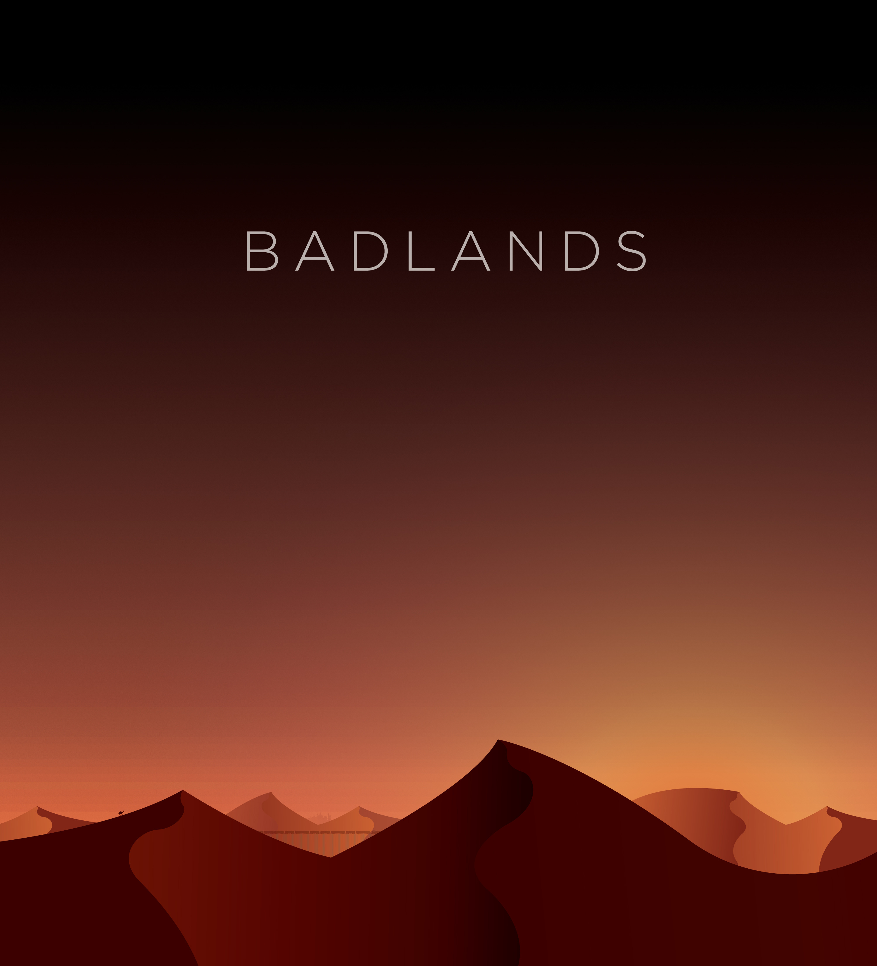 B A D L A N D S design dessert dune illustration illustrator sand sand dunes vector