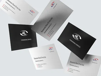 Business Card InterTrans branding design graphic design illustration logodesign typography