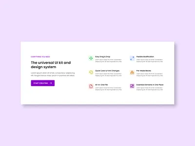 Day - 010 | Features Section | #DailyUiChallenge dailyuichallenge design figma graphic design ui ux
