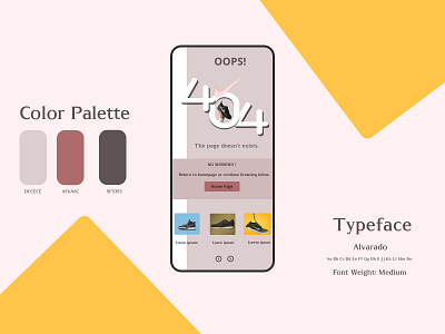 404 Error Page || Daily UI branding daily ui ui
