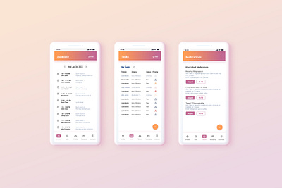 Care+ Health Record app app branding design graphic design health record typography ui ui design ux ux design uxui visual design