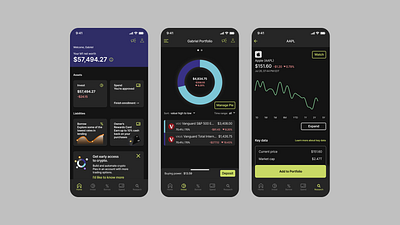 M1 Finance ui design visual design