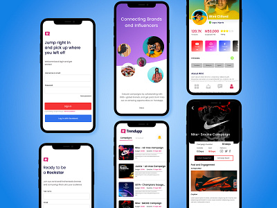 Trendupp mobile app branding design graphic design ui