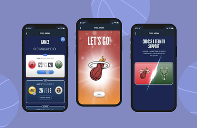 UI Motion App Flow - NBA & Google Pixel Arena Experience interactive designer mobile app mobile experience ui mobile ui motion